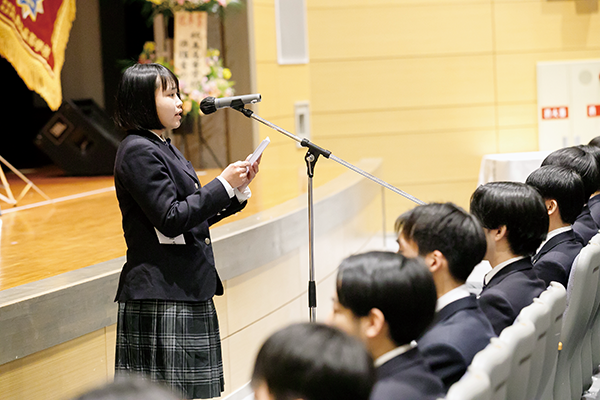 卒業生代表