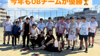硬式テニス部がOB戦を開催！